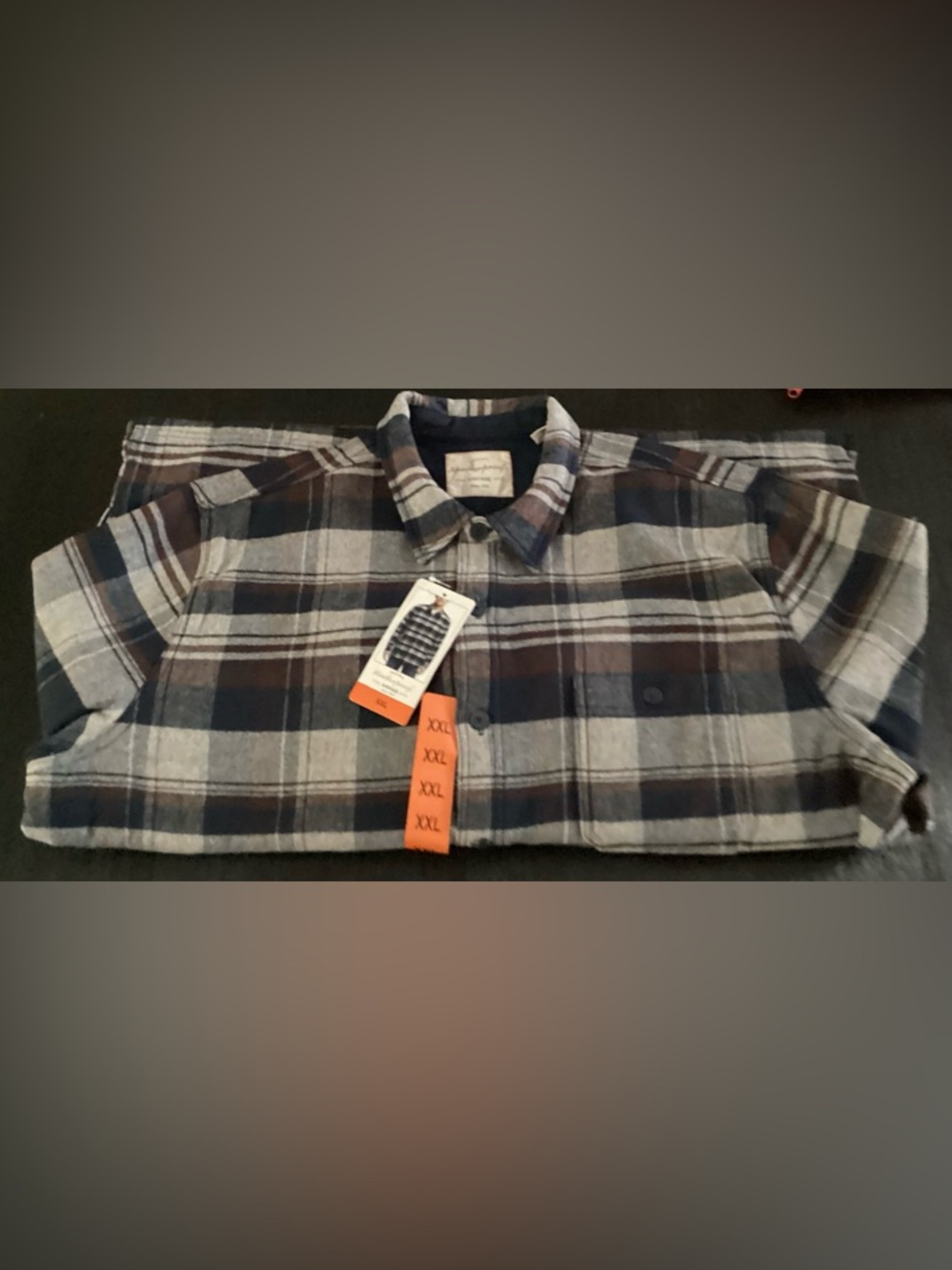 Weatherproof Vintage Fleece Lined Plaid Flannel Jacket Blue Multi XXL 1624940 Nw